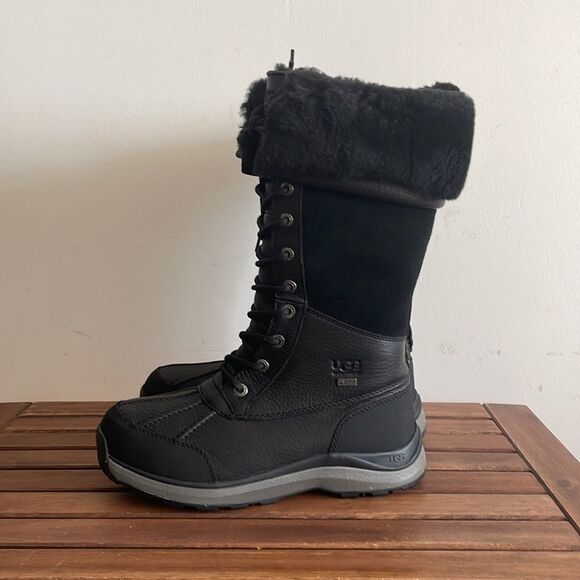 UGG Adirondack III Tall Boots Black USA Women Size 7/UK 5/EU38(MSRP$325) - Picture 3 of 7